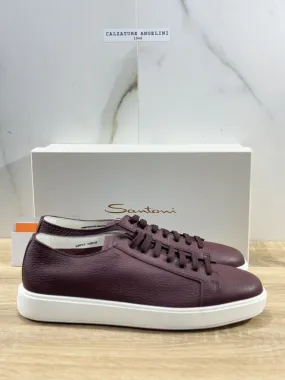 Santoni Sneaker Uomo Icon Pelle Bordo’ Luxury Men Santoni Shoes Icon 4