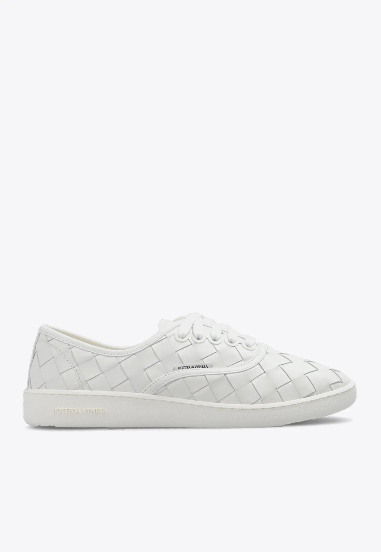 Sawyer Intrecciato Leather Low-Top Sneakers