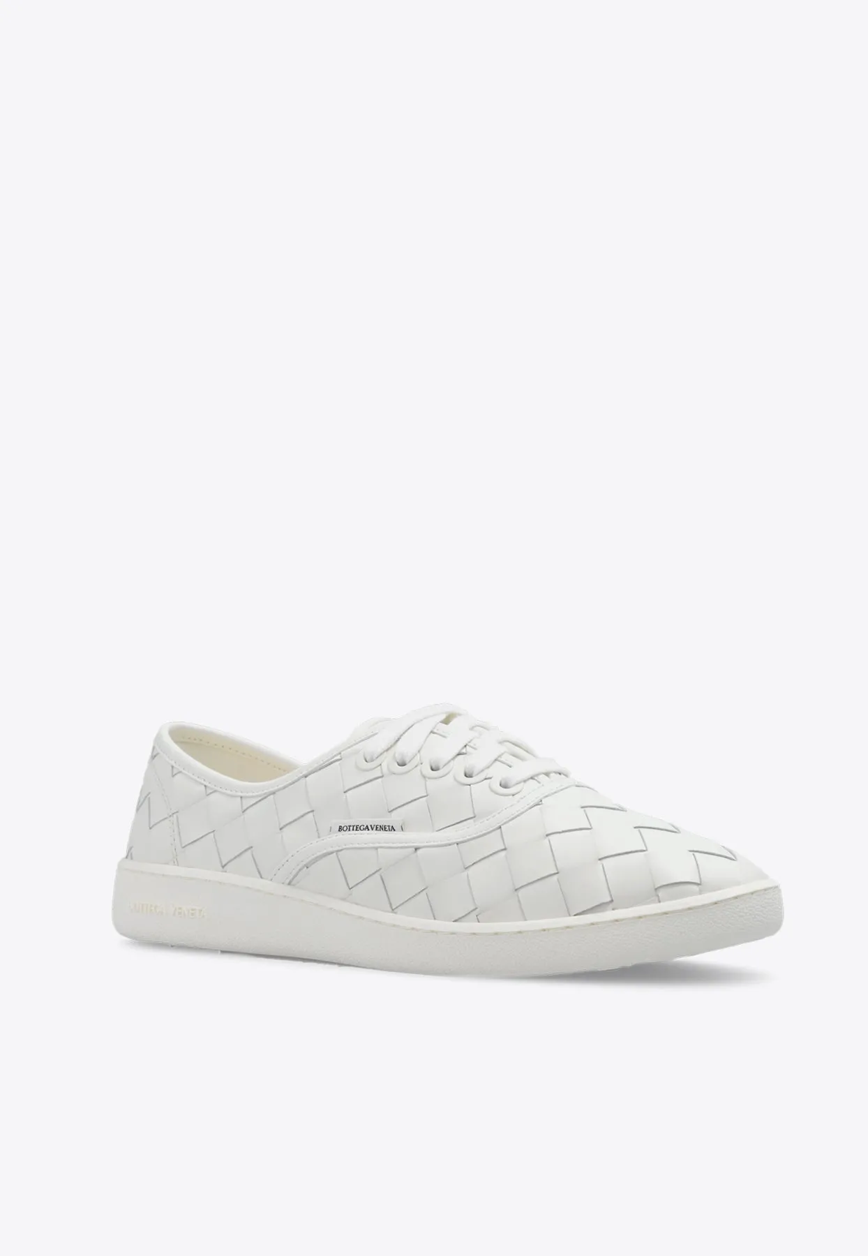 Sawyer Intrecciato Leather Low-Top Sneakers