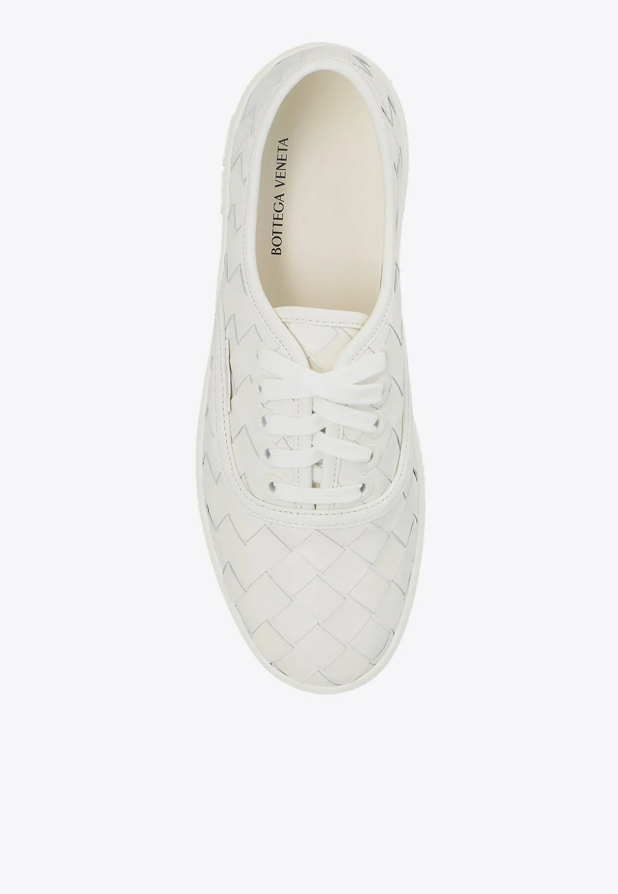 Sawyer Intrecciato Leather Low-Top Sneakers