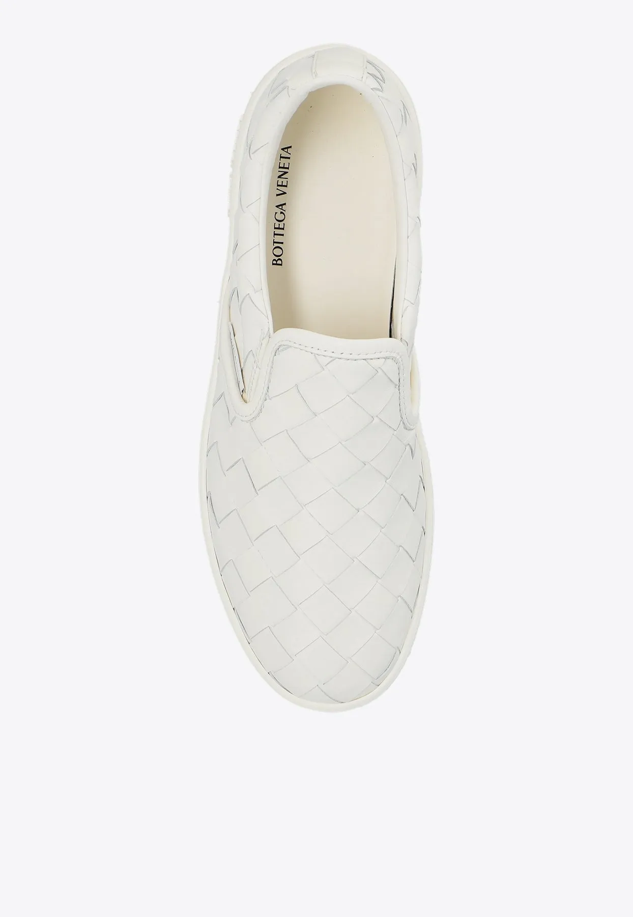 Sawyer Intrecciato Leather Slip-On Sneakers