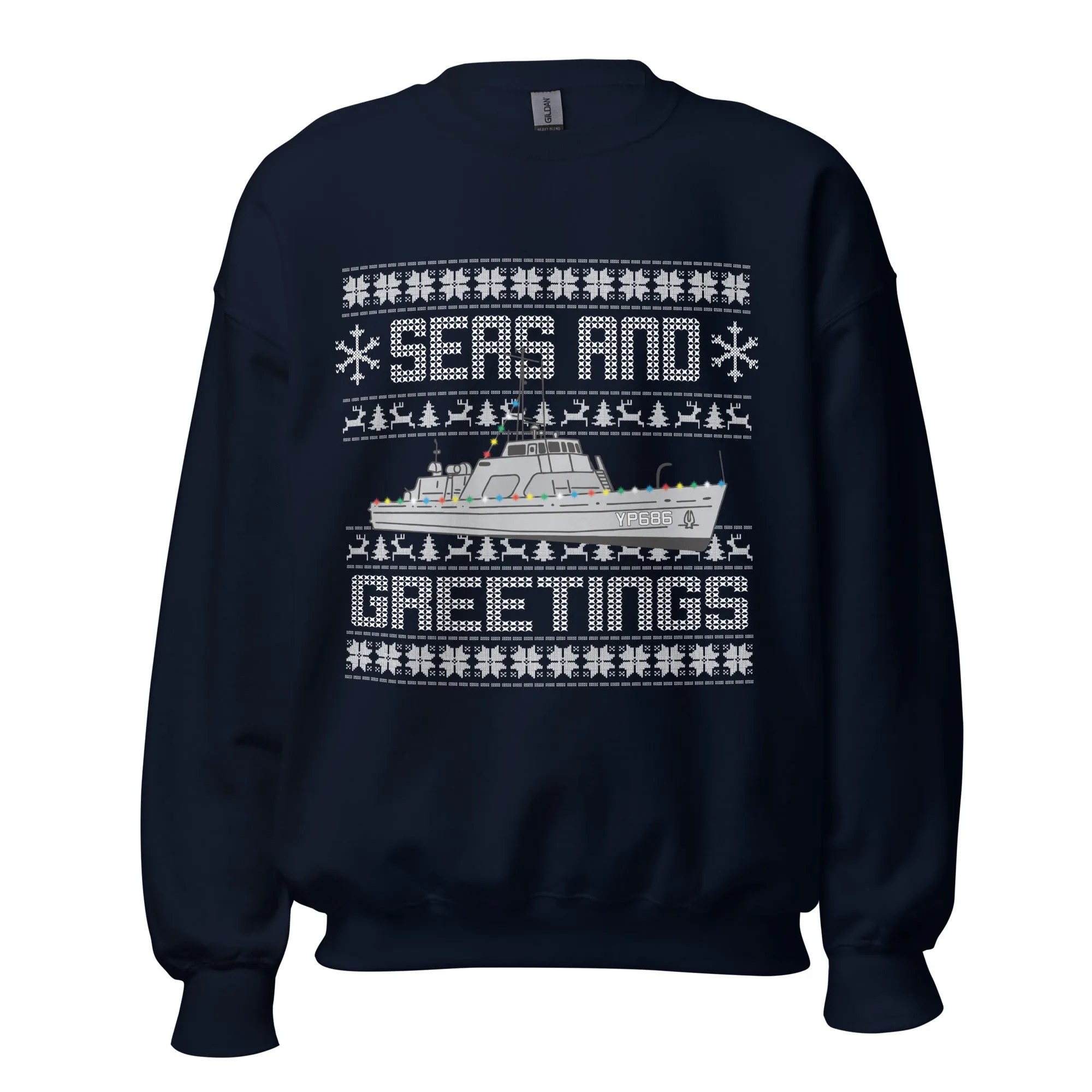 SEAS & GREETINGS Ugly Christmas Sweater