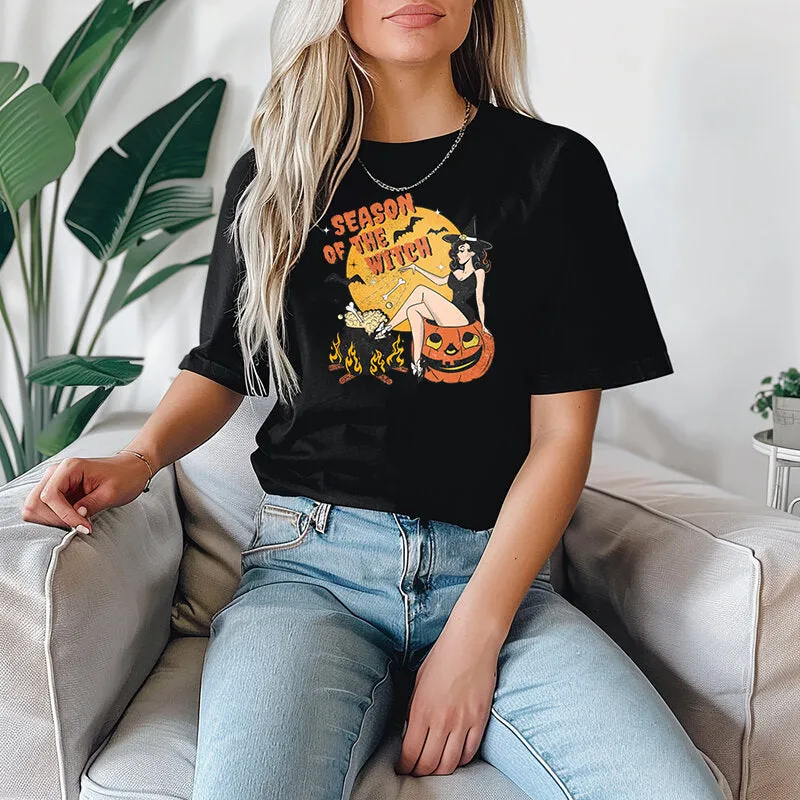 Season of the Witch Halloween T Shirt for Women