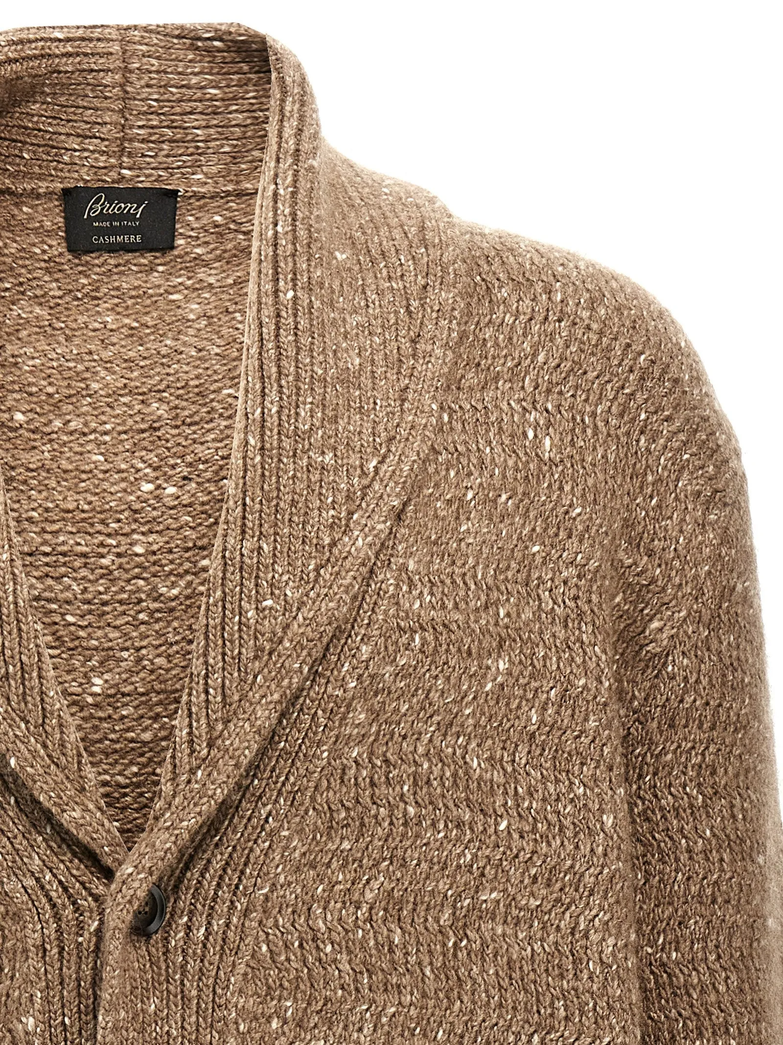 Shawl Neck Cardigan Sweater, Cardigans Beige