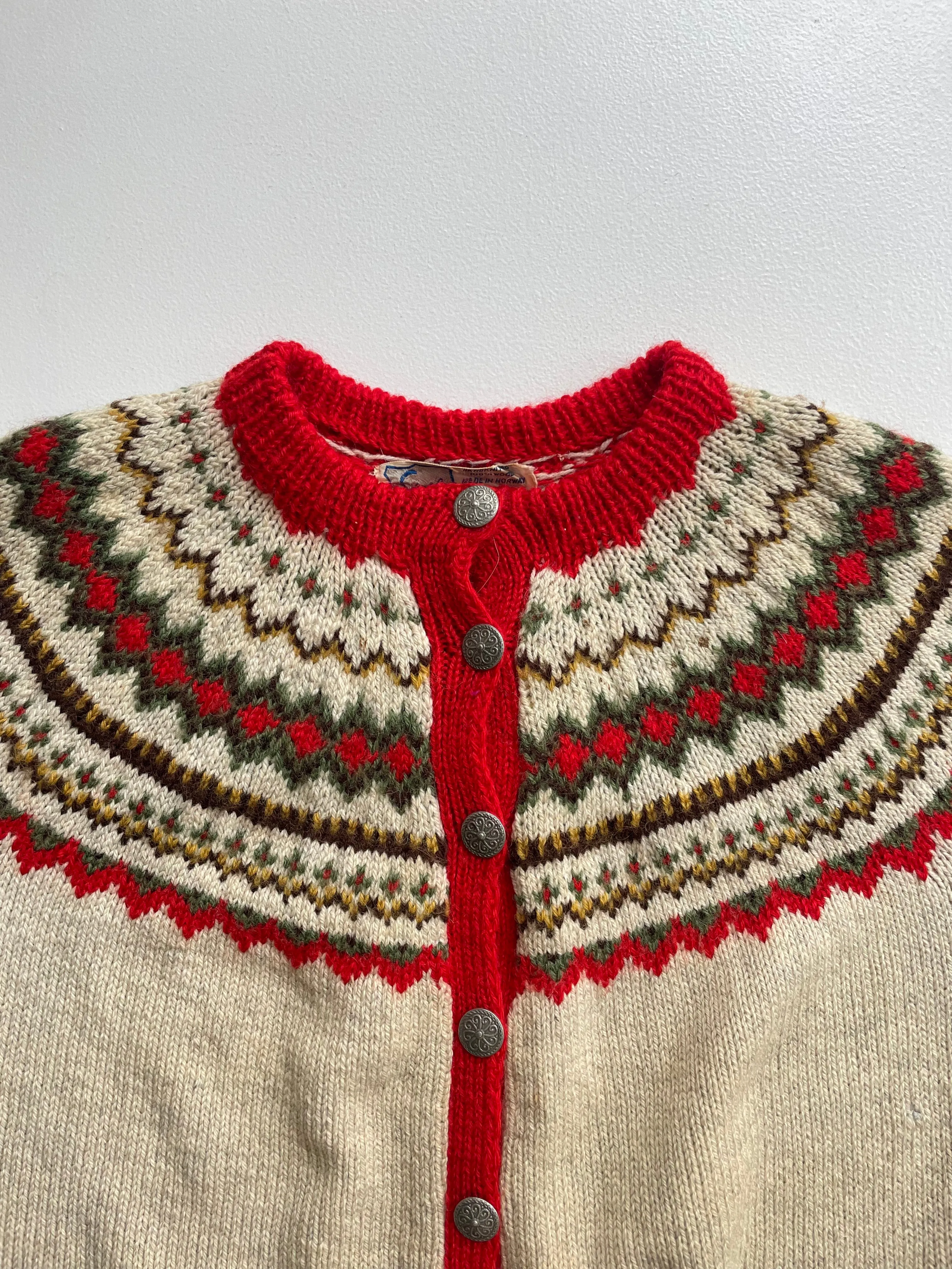 Siril Fair Isle Cardigan | 1960s