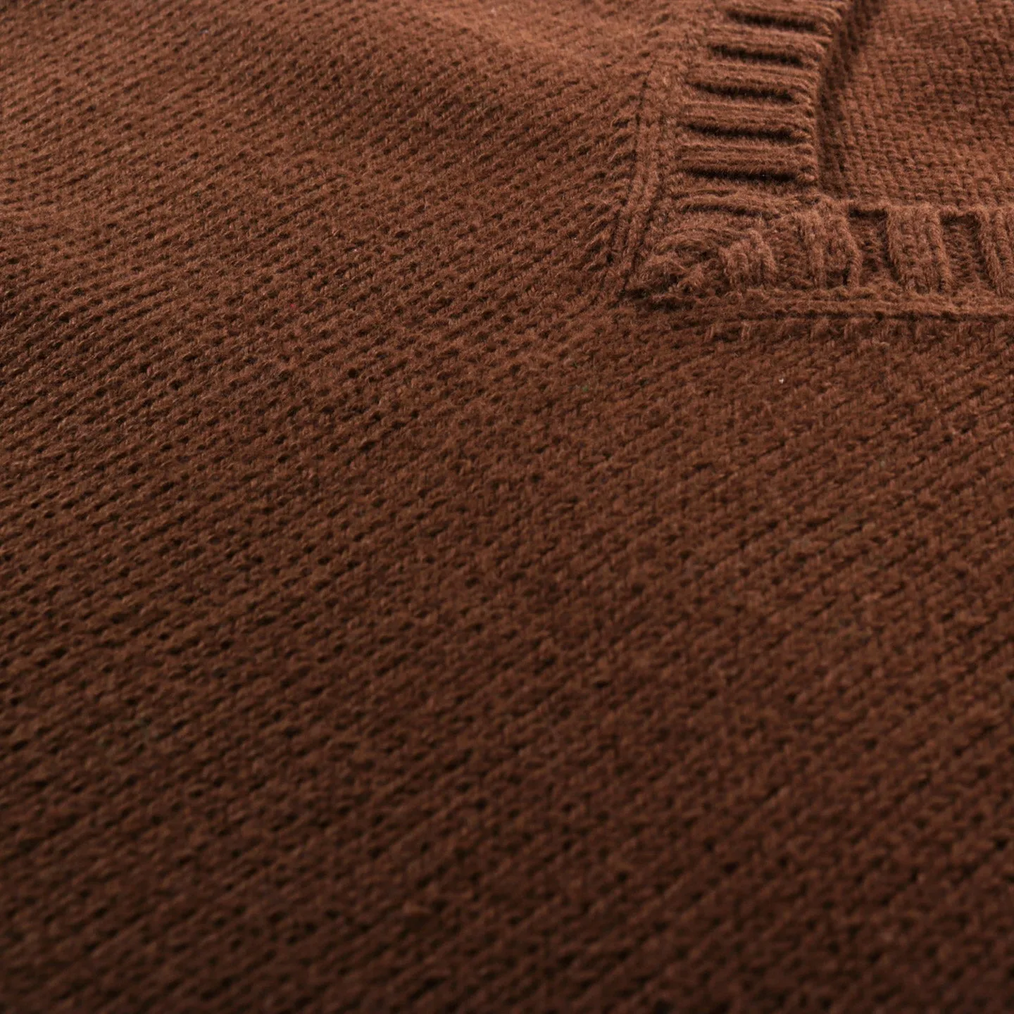 S.K. MANOR HILL SWEATER VEST BROWN COTTON