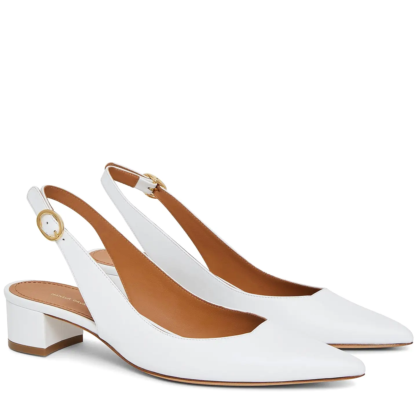 Slingback 40 Lamb, White