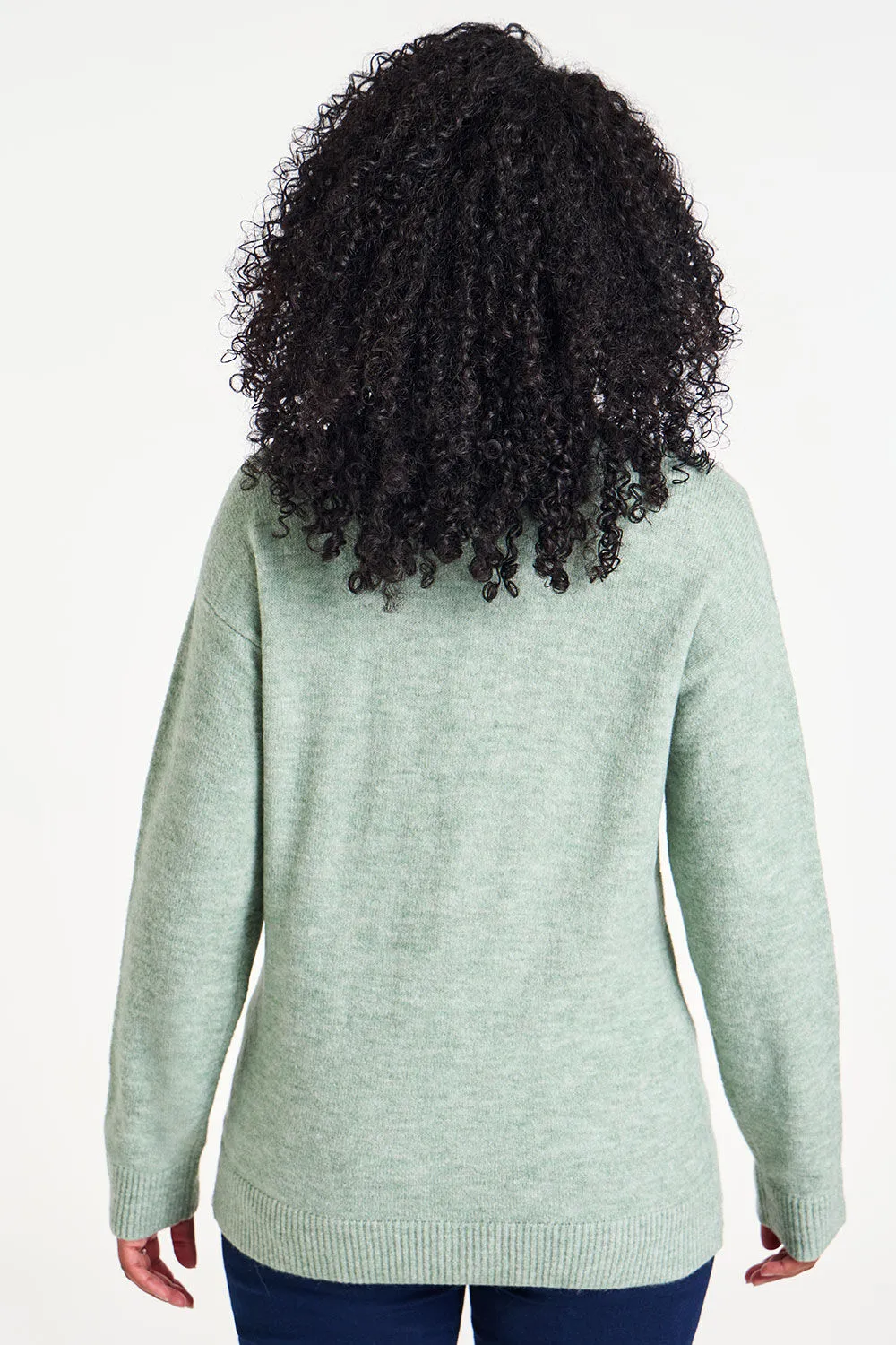 Textured Turtle Neck Jumper