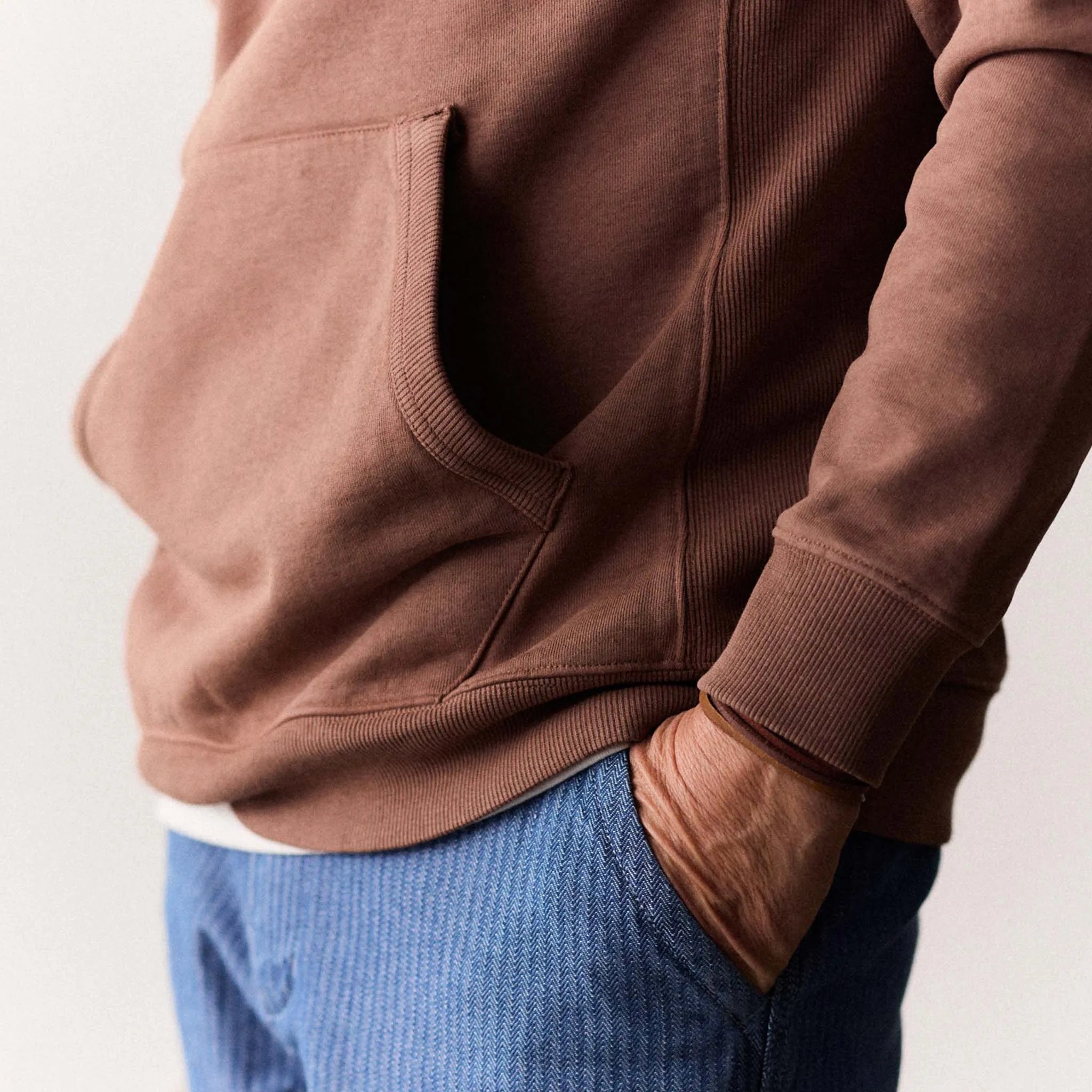 The Cotton Hemp Hoodie in Faded Brick