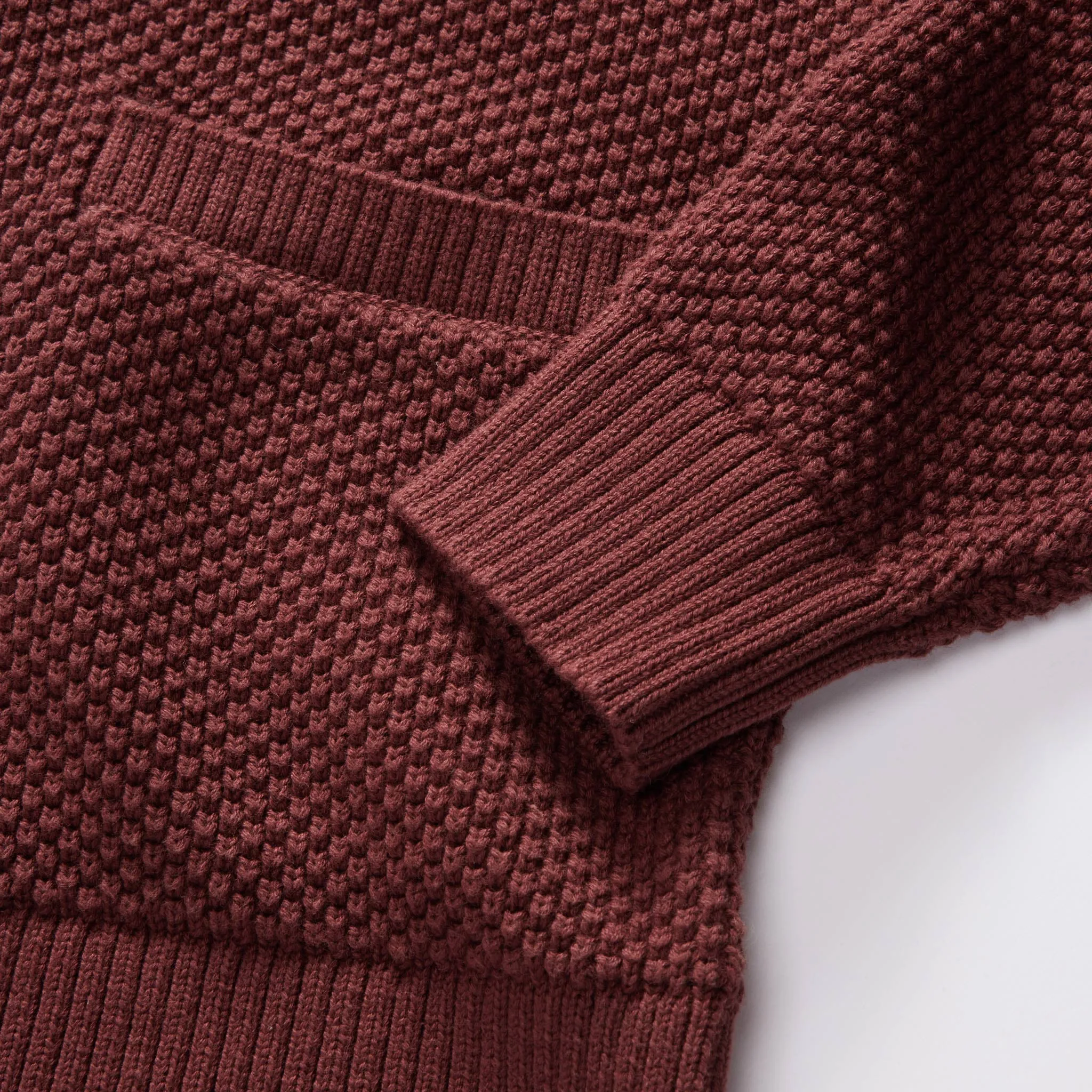 The Crawford Sweater in Black Cherry