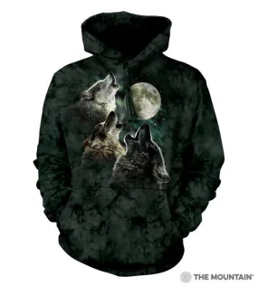 The Mountain Three Wolf Moon Unisex Hoodie Sweatshirt