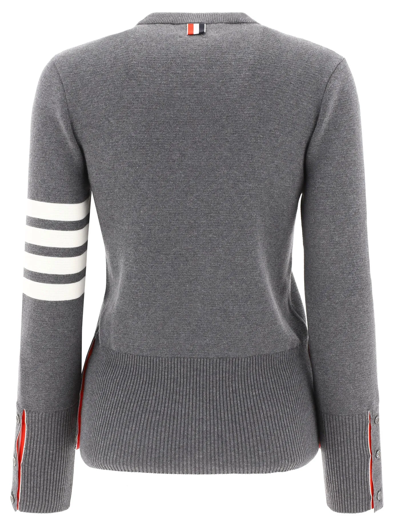 Thom Browne 4-Bar Crewneck Knit Jumper