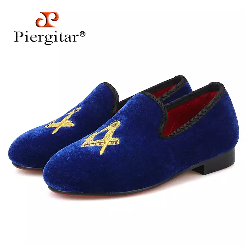 Velvet Shoes Red cotton comfortably insole Party and birthday Loafers