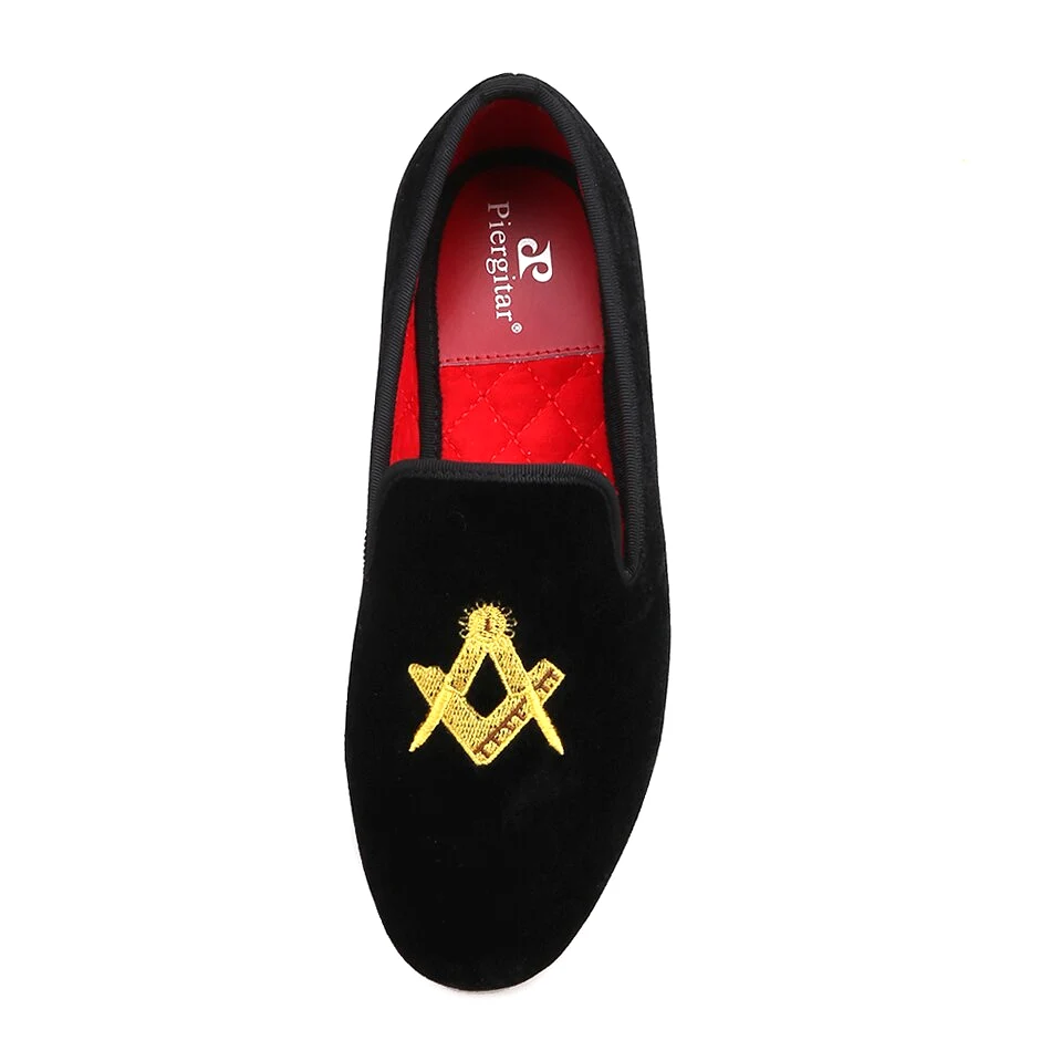 Velvet Shoes Red cotton comfortably insole Party and birthday Loafers