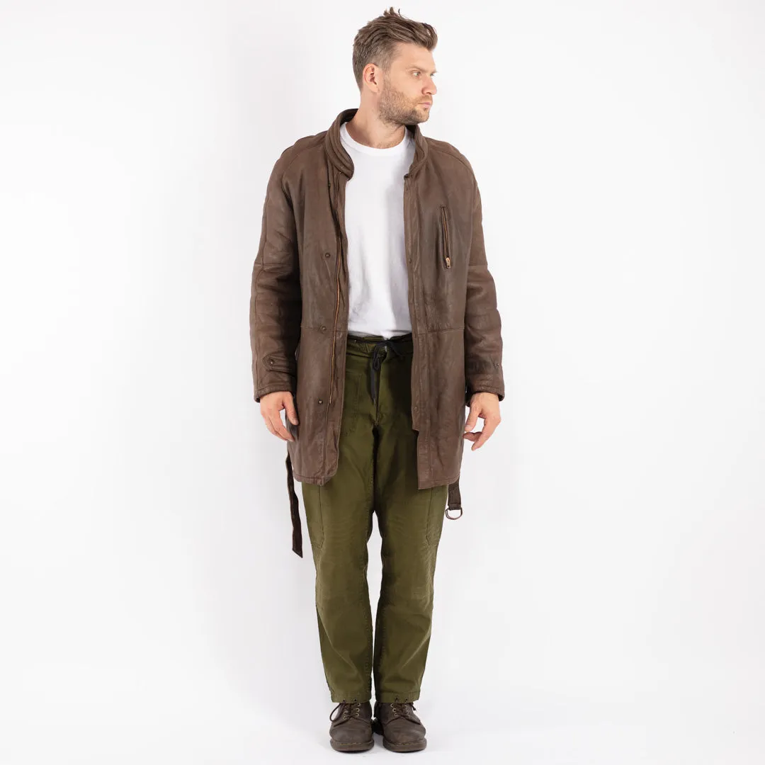 Vintage 70's Men Shearling Coat in Brown