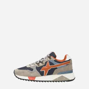 W6YZ Yak M Taupe Navy Orange Sneakers