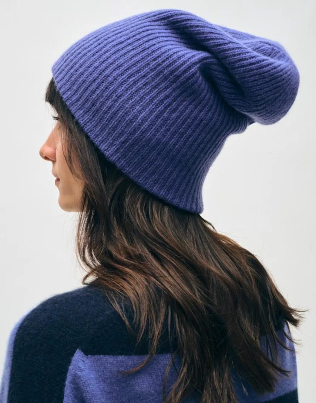 WHITE + WARREN CASHMERE PLUSH RIB BEANIE