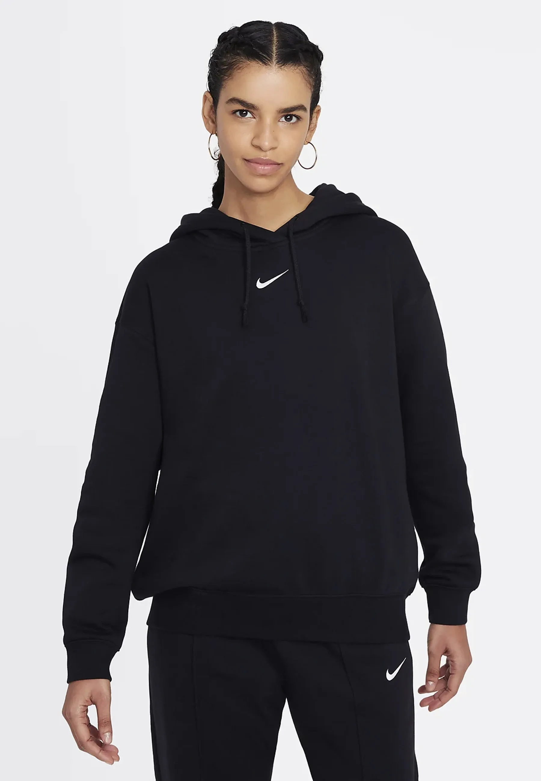 Womens NSW Fleece Hoodie - Black