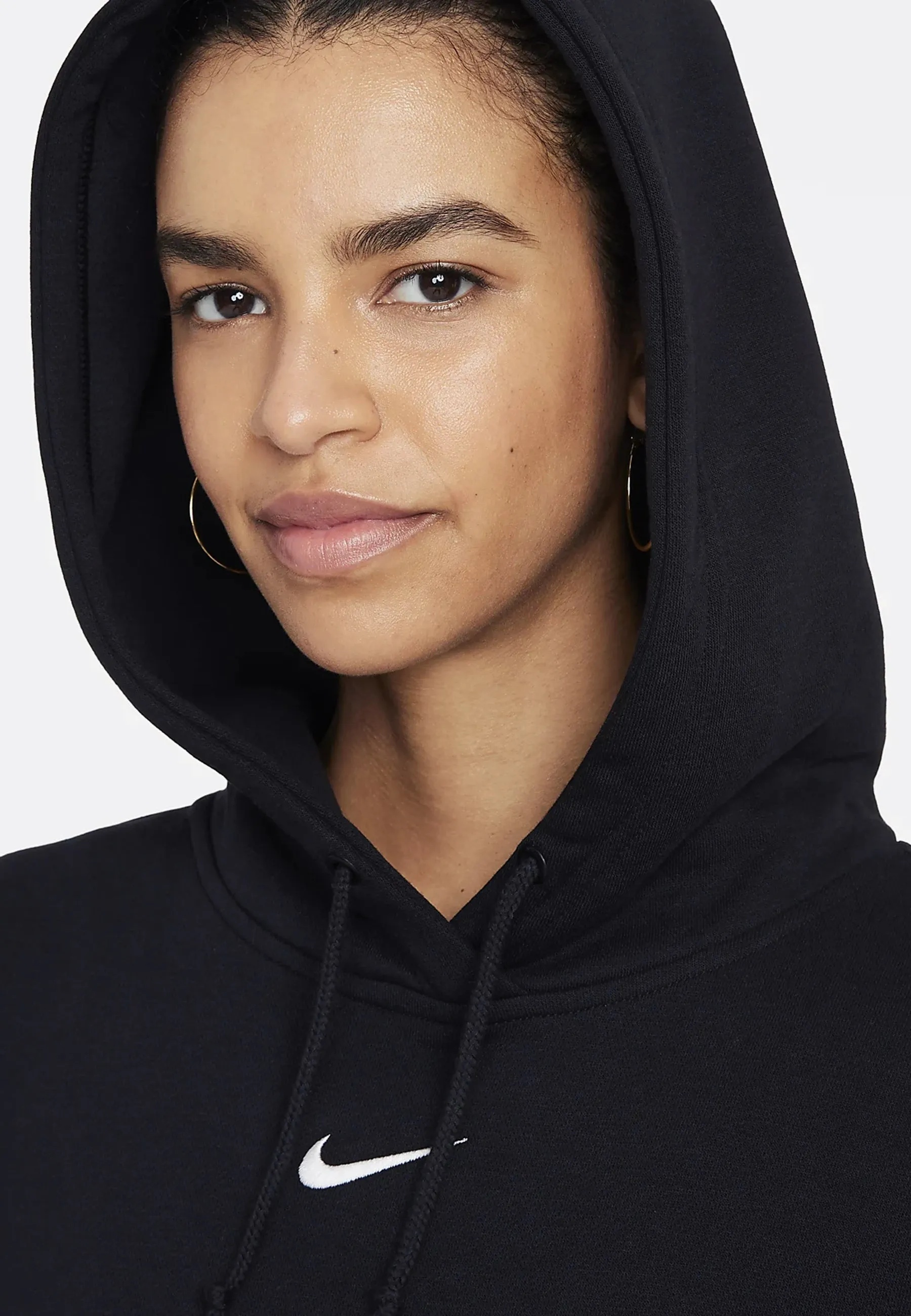 Womens NSW Fleece Hoodie - Black