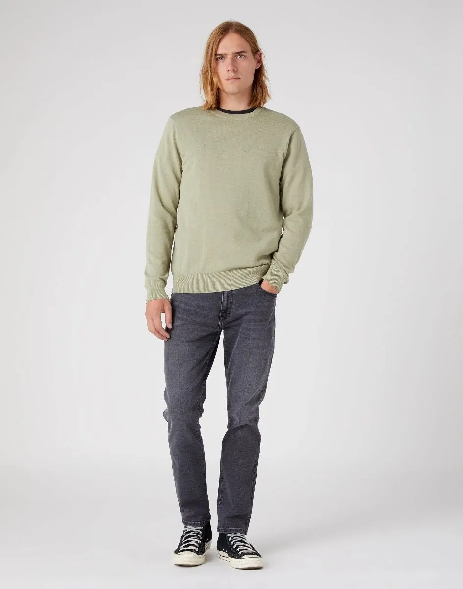 Wrangler Crew Neck Knit Jumper Tea Leaf