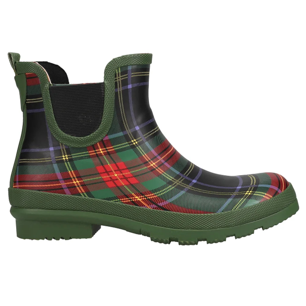 Yikes Plaid Rain Booties