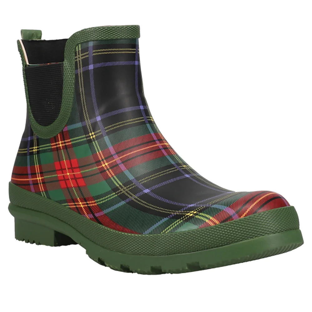 Yikes Plaid Rain Booties